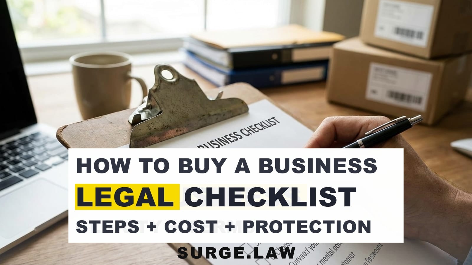 How to buy a business step by step legal guide