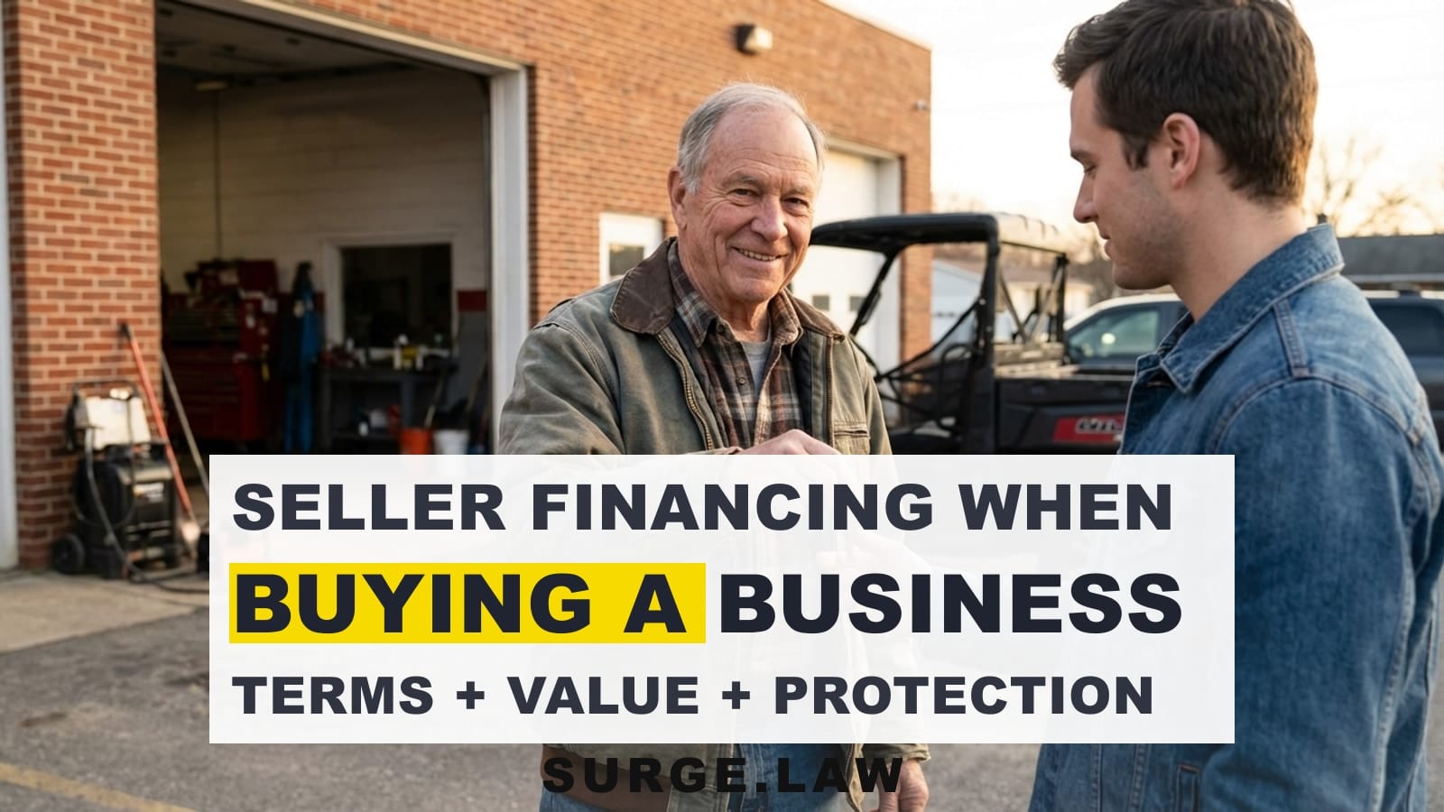 Seller financing when buying a business