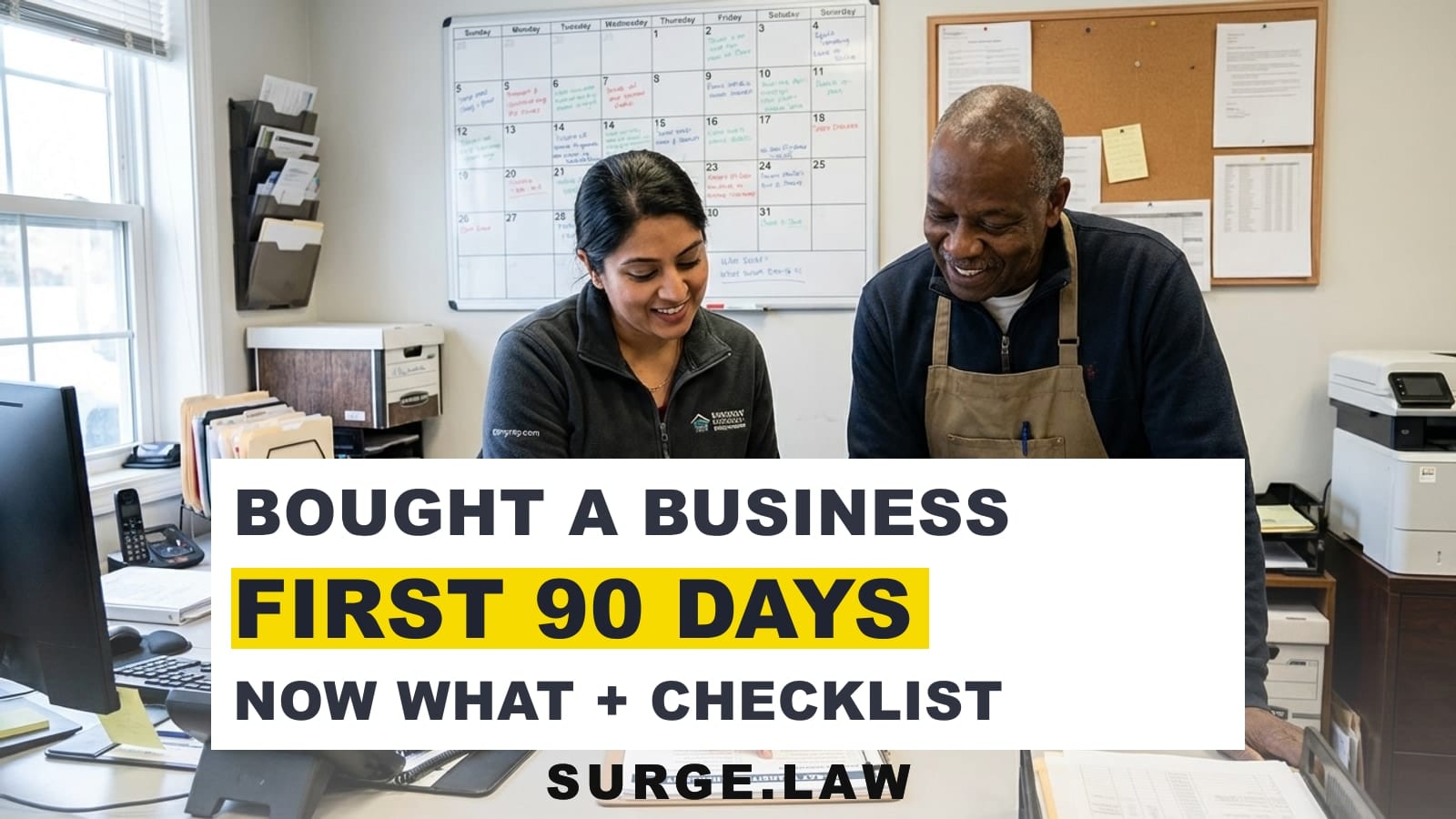 What to do after you buy a business