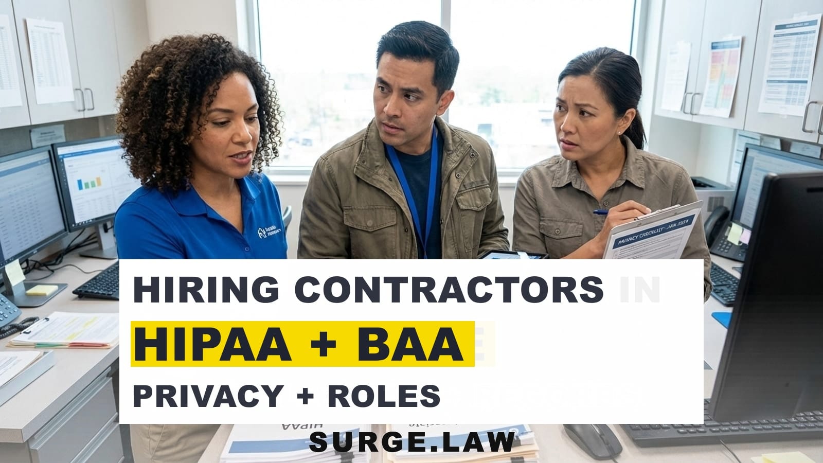 Hiring Contractors in a Healthcare Practice: HIPAA BAAs and IC Classification