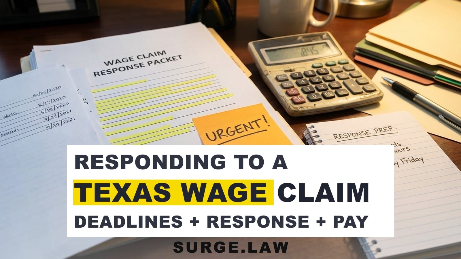 Texas Wage Claims: What to Do When an Employee Files a Complaint