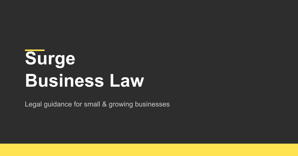 Surge Business Law | Clear and Simple Business Legal Advice