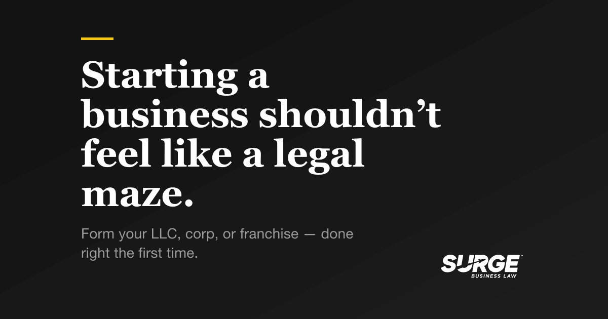 Start Your Business | LLC Formation from $499 | Surge Business Law