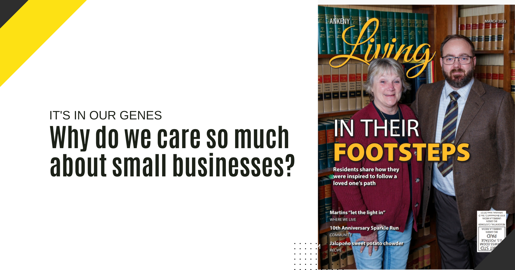 Ankeny Living Magazine Why we Care about Small Businesses Iowa Business Lawyer